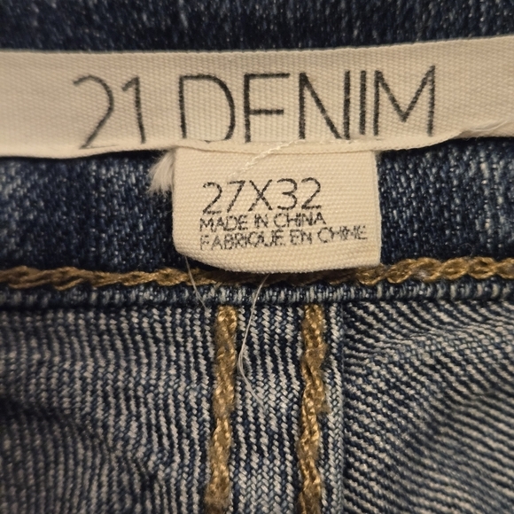 21 Denim Classic Blue Denim Jeans 5 pocket Button Zipper Stretch Women's 27x29 - Picture 8 of 15